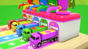 Веселые мультики про машинки. Веселые мультики для детей и малышей. Веселые песенки для малышей.