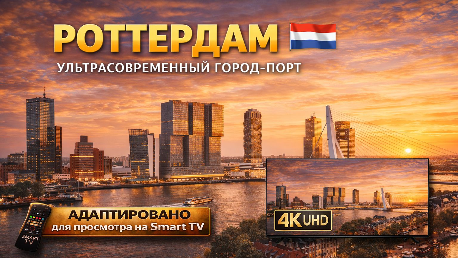 Роттердам. Нидерланды | Видео 4K (UHD) смотреть онлайн