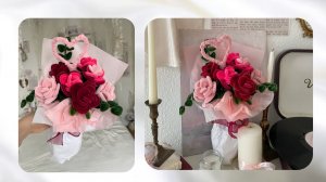 БУКЕТ РОЗ ИЗ СИНЕЛЬНОЙ ПРОВОЛОКИ