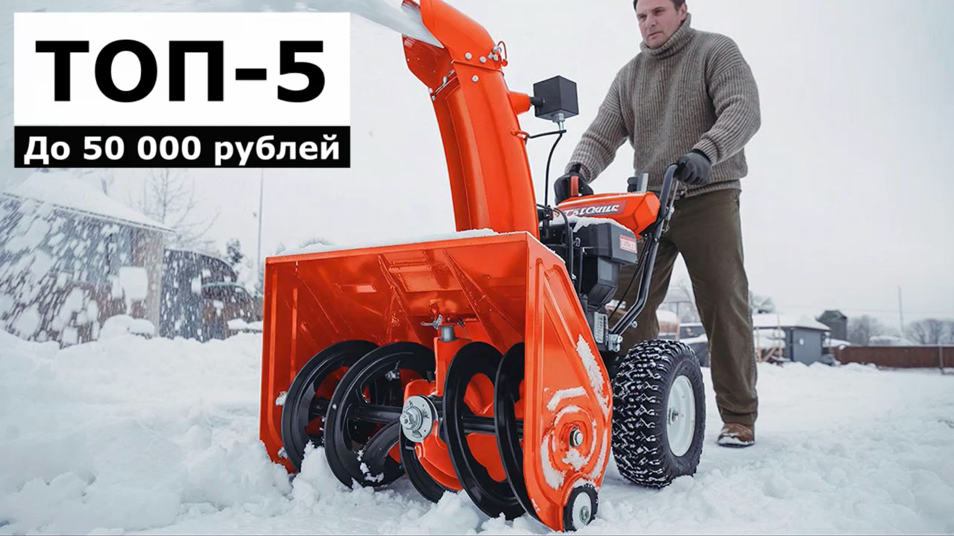ТОП-5. Бензиновый снегоуборщик до 50 000 рублей смотреть онлайн