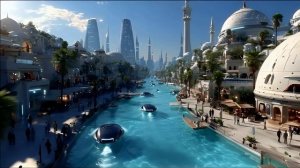 Город 2187: гармония технологий и природы 🌿🏙️