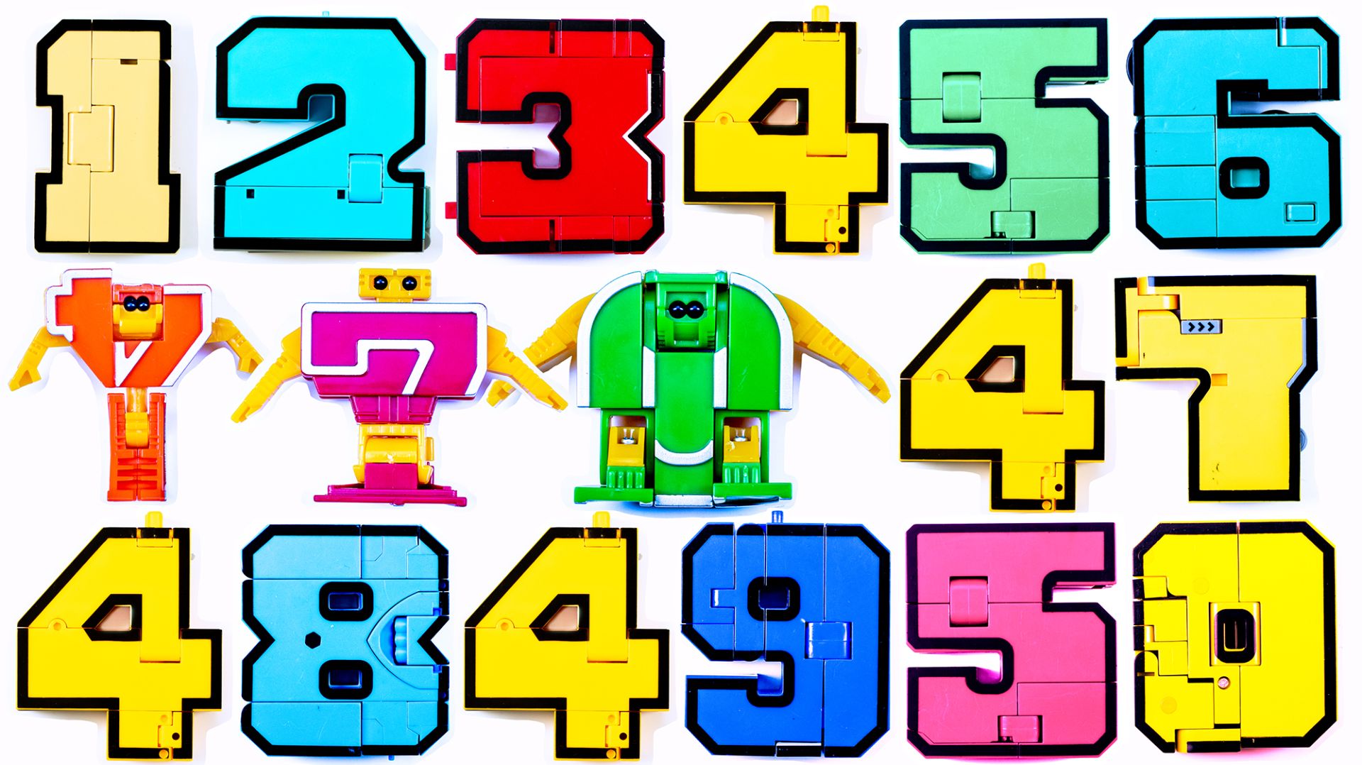 Трансформеры Цифры. Числа от 1 до 50. смотреть онлайн