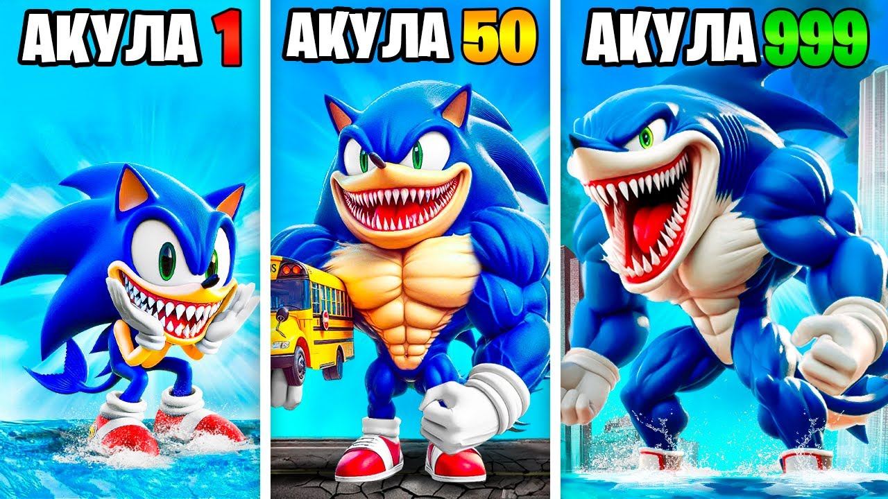 ПРОКАЧАЛ СОНИКА В МЕГАЛОДОНА в ГТА 5 ОНЛАЙН (GTA 5 ONLINE) смотреть онлайн