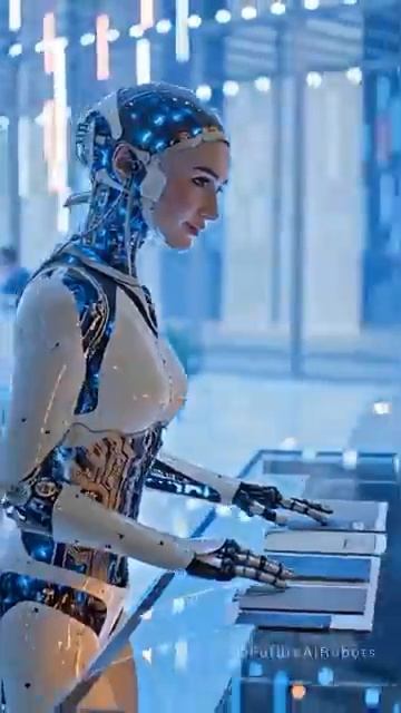 Crowd Gasps as Realistic Robot Girl Opens Her Face Panel FutureAiRobots смотреть онлайн