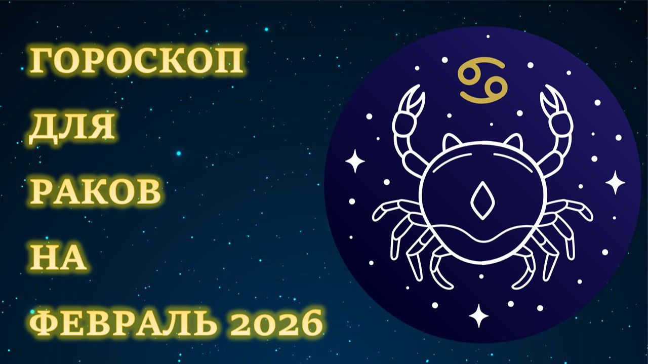 ГОРОСКОП ДЛЯ РАКОВ НА ФЕВРАЛЬ 2026 смотреть онлайн
