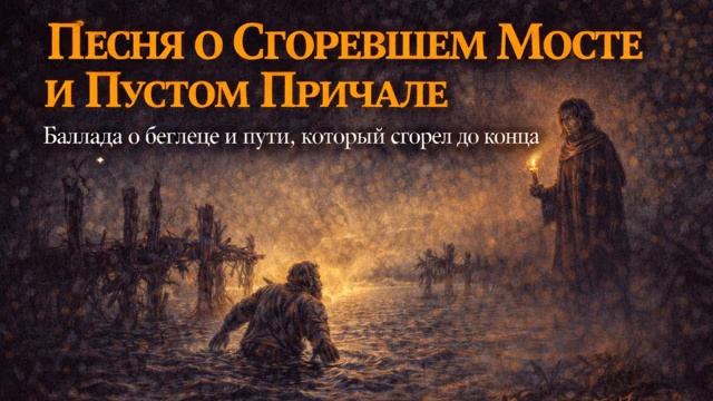 Песня о Сгоревшем Мосте и Пустом Причале Авторская песня Баллада @chernyitraktir смотреть онлайн
