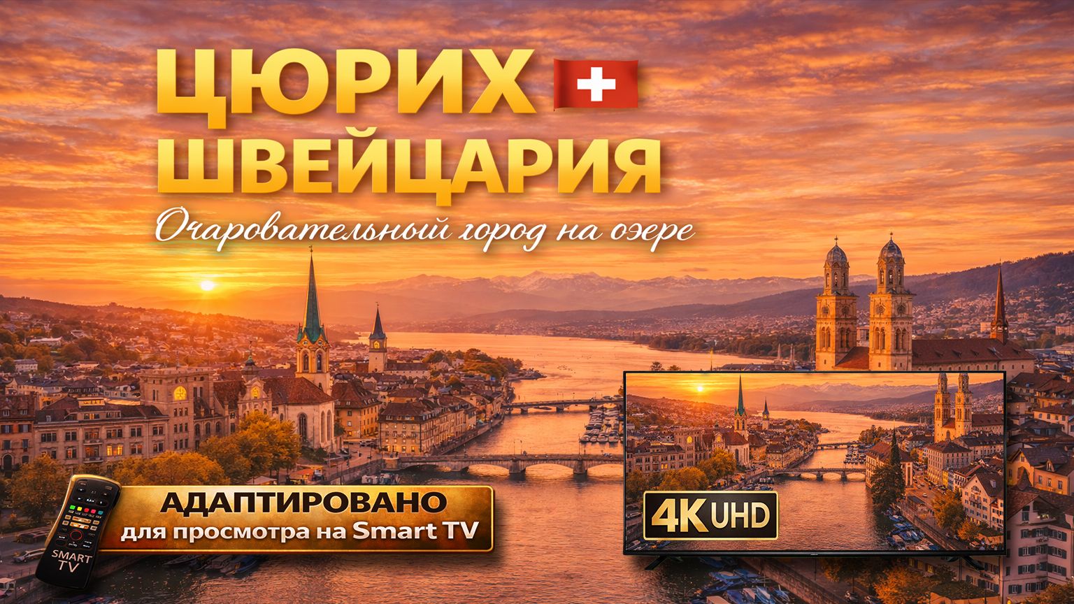 Цюрих. Швейцария |Видео 4K (UHD) смотреть онлайн