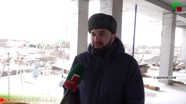 В городе Шелковская продолжается строительство современного жилого комплекса смотреть онлайн