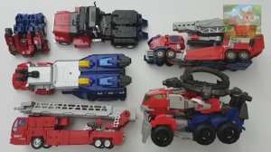 Супермодель Кибертрона Оптимуса Прайма, лазерный парк пожаротушения Оптимуса Прайма