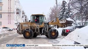 Нижегородские дорожники продолжают бороться с последствиями снегопада