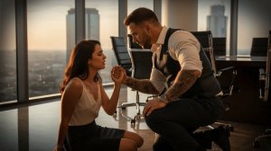 Вся в СИНЯКАХ, она НЕ СМОГЛА устоять и УПАЛА на собрании — ОГРОМНЫЕ руки БОССА МАФИИ ИЗМЕН