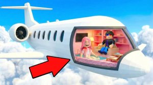 🛫ПОСТРОИЛИ ДОМ ВНУТРИ САМОЛЁТА В РОБЛОКС! ШЕДИ И ЛЕСКА ROBLOX