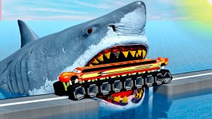 Молния Маквин и его друзья против АКУЛЫ!