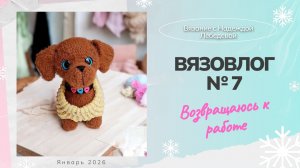 Вязовлог №7: "Возвращаюсь к работе" / Новые вязаные игрушки крючком / Отзыв на книги