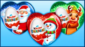 Мультики для детей и малышей про 3 набора Киндер сюрпризов, посмотрим на игрушки. Мультики залипалки