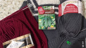 Рукава свитеров удлинила, наволочку для подушки вязала и посадила огурчики.17.01.2026 г.