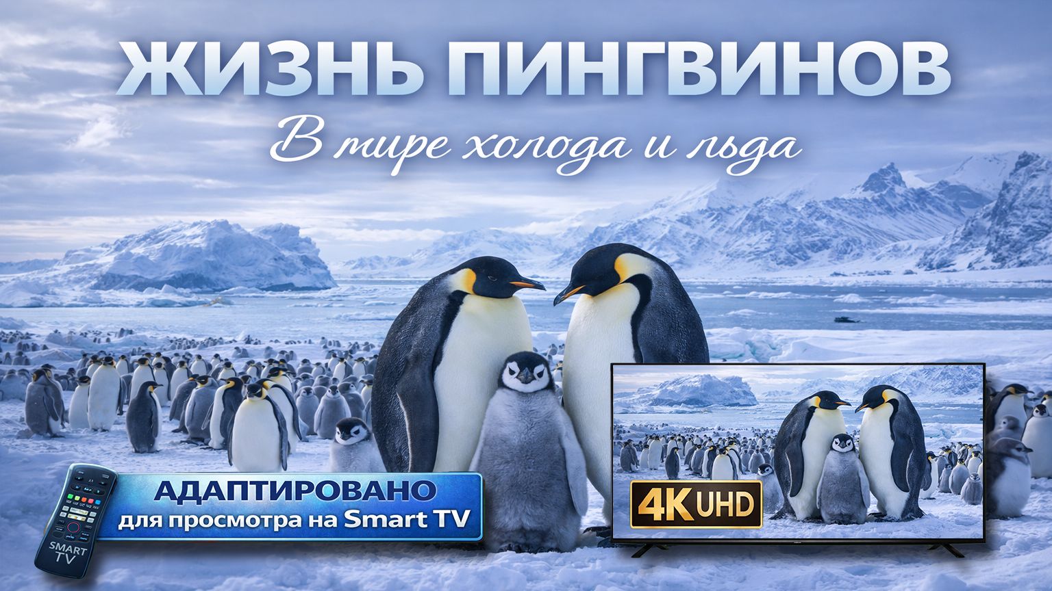 Жизнь пингвинов | Видео в 4К (UHD) смотреть онлайн