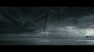 неопознанный летающий объект выливает воду океан