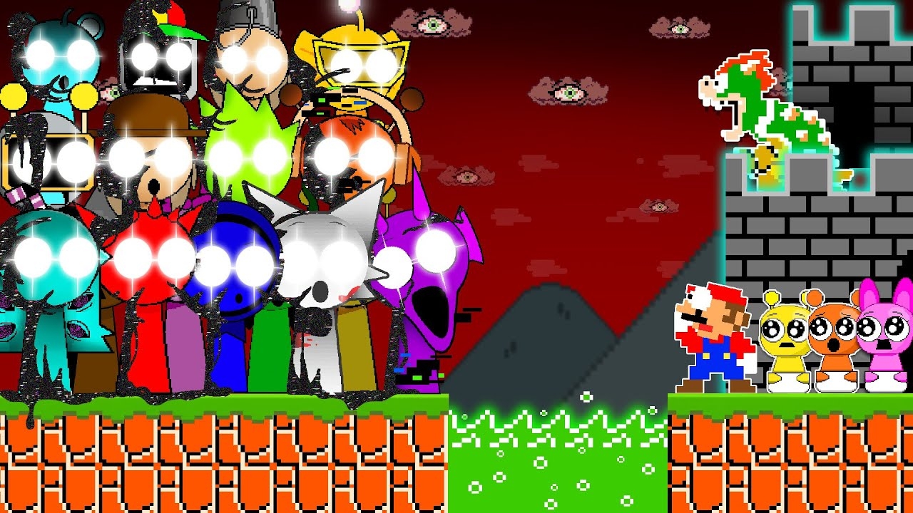 👹Марио и обычные Спрунки против Всех персонажей Спрунки Пибби смотреть онлайн