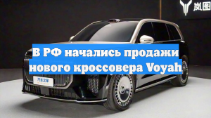В РФ начались продажи нового кроссовера Voyah