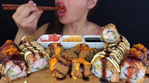 Mukbang ASMR|Подписывайтесь на канал🍣✨ 💜✨