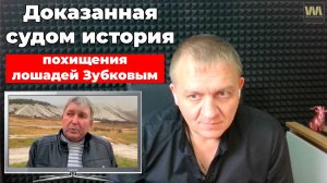 Доказанная история похищения лошадей Зубковым в Крыму