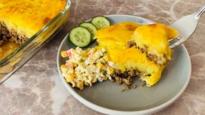 Картофель с фаршем в духовке. Попробуйте приготовить