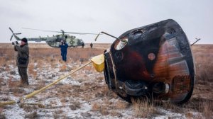 Экипаж экспедиции МКС-73 торжественно встретили в Звездном городке