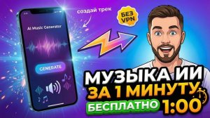 Создать музыку через ИИ за минуту!