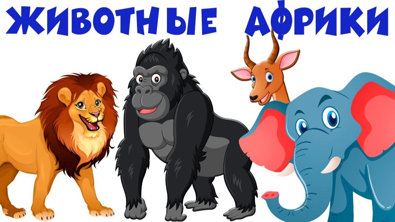 Животные Африки 🐫🐘🦁  Развивающие мультики для детей + видео про животных смотреть онлайн