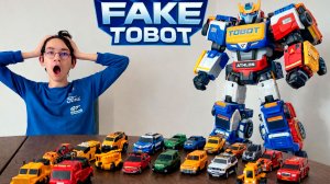 Тобот Трансформер Атлон 4 - фейк. Трансформируем Магма 6, Тритан и Кватран - челлендж.