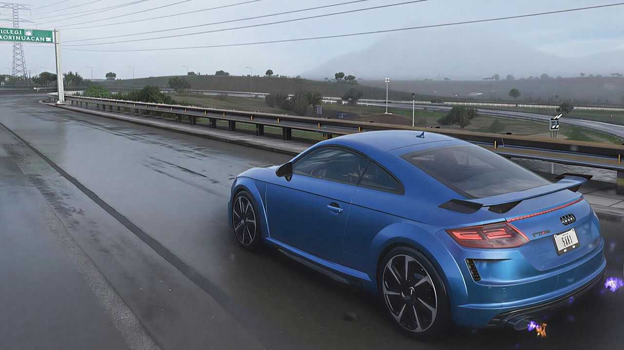 МОЩНЫЙ ВЫЕЗД НА AUDI TT RS В СИЛЬНЫЙ ДОЖДЬ смотреть онлайн