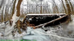 Мастер-класс по "разбору" укрытия и уничтожению танка Т-64БВ обр. 2022 ВСУ в Харьковской области…