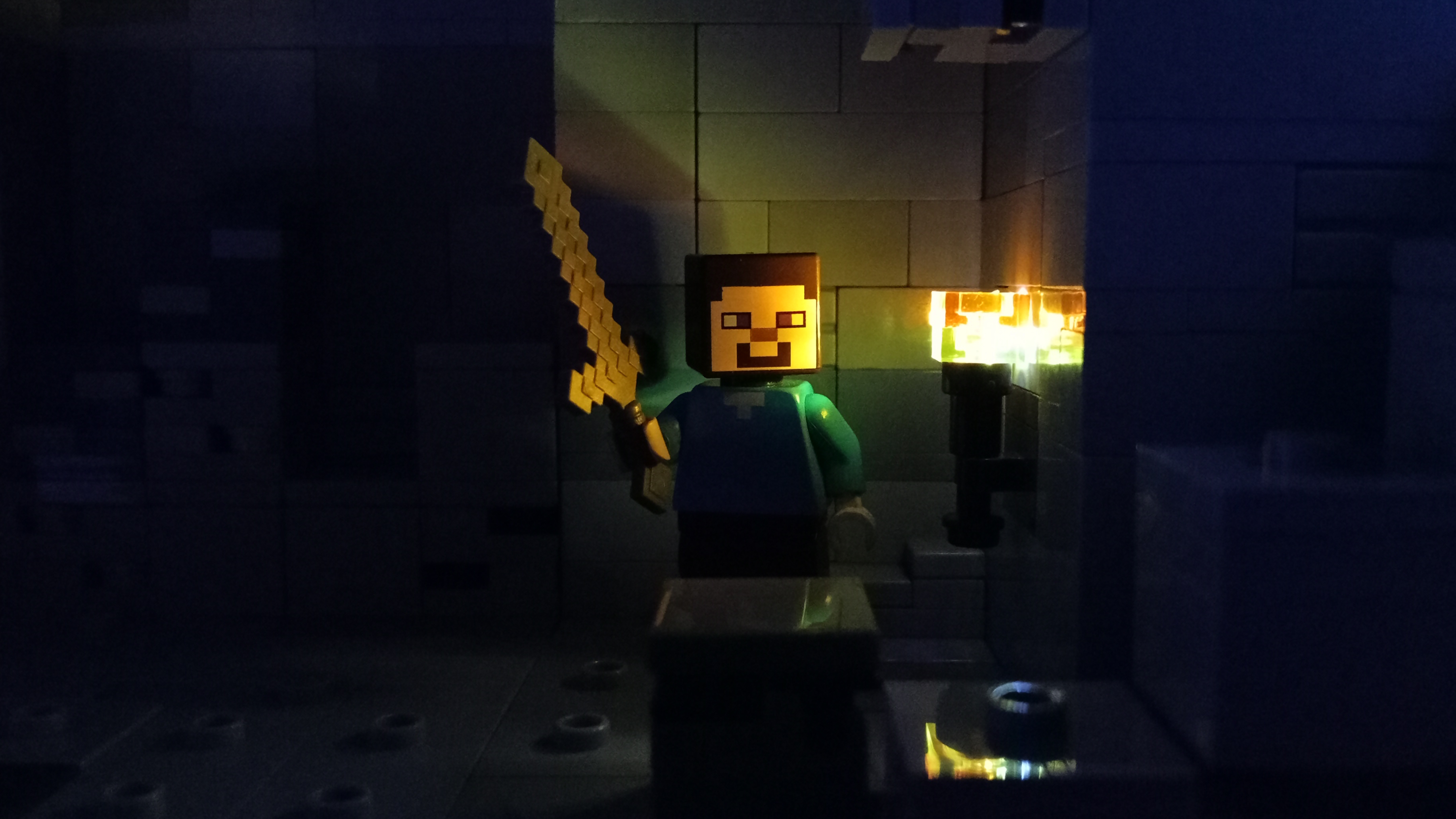 Lego Minecraft: Сон Шахтёра жуткое видео Stop Motion анимация