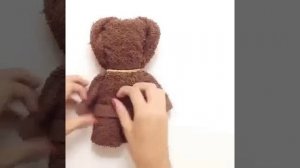 Медвежонок из полотенца