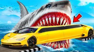 ПРОЕХАЛ ЯМУ С МЕГАЛОДОНОМ НА ЧИТЕРСКИХ ТАЧКАХ В ГТА 5 МОДЫ! ЭКСПЕРИМЕНТ ОБЗОР МОДА GTA 5 ОНЛАЙН