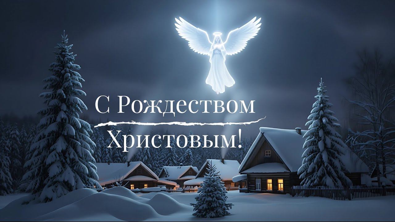 С Рождеством Христовым! Душевное поздравление и песня на Рождество смотреть онлайн