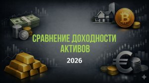 Доходность активов 2026 - акции, облигации, депозиты, недвижимость, золото, криптовалюта