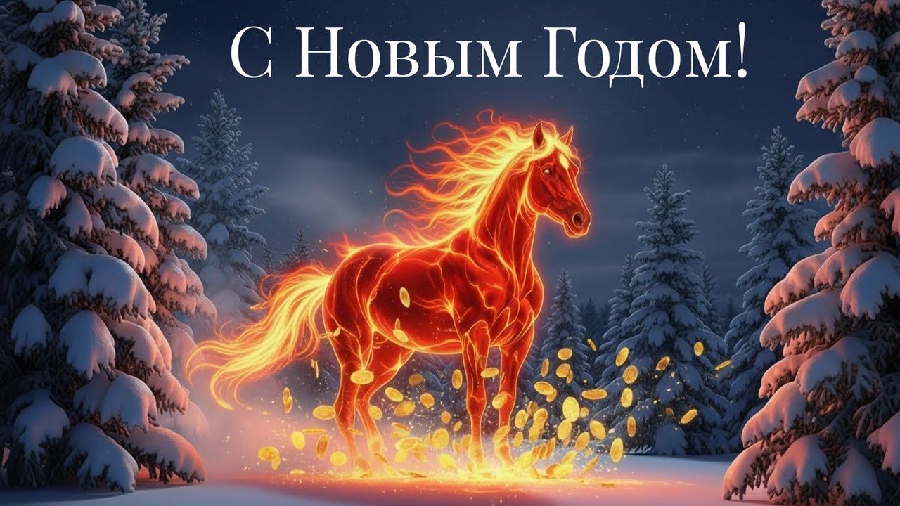 С Новым Годом! Красивое поздравление и песня на Новый год 2026 смотреть онлайн