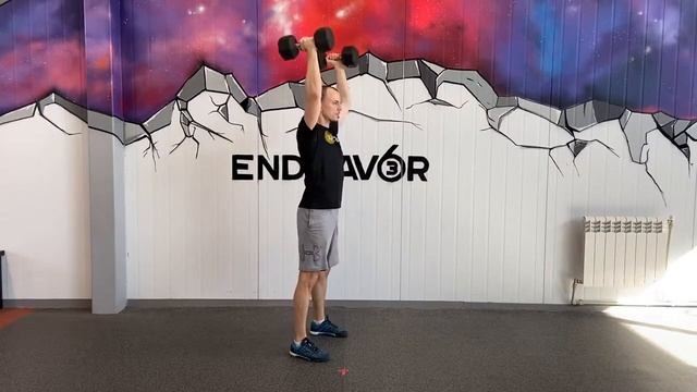 жимовой швунг с гантелями/ dumbbell push press смотреть онлайн