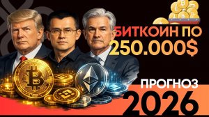 Прогноз биткоина 2026: цели падения и точки разворота