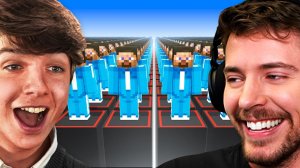 Игры MrBeast В Майнкрафт! Minecraft MrBeast Karl Дакплей Компот Нуб и Про МистерБист Игры