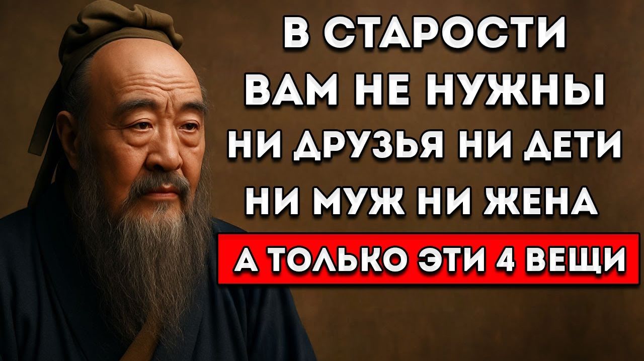 4 принципа Конфуция, которые сделают СТАРОСТЬ СЧАСТЛИВОЙ!💖 философия и психология смотреть онлайн