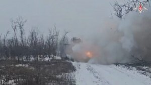 Боевая работа расчетов РСЗО «Град» группировки войск «Центр»