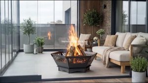 Чаша для огня шестиугольная V1 | Тёплая атмосфера .RU