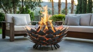 Костровая чаша Открытые Листья