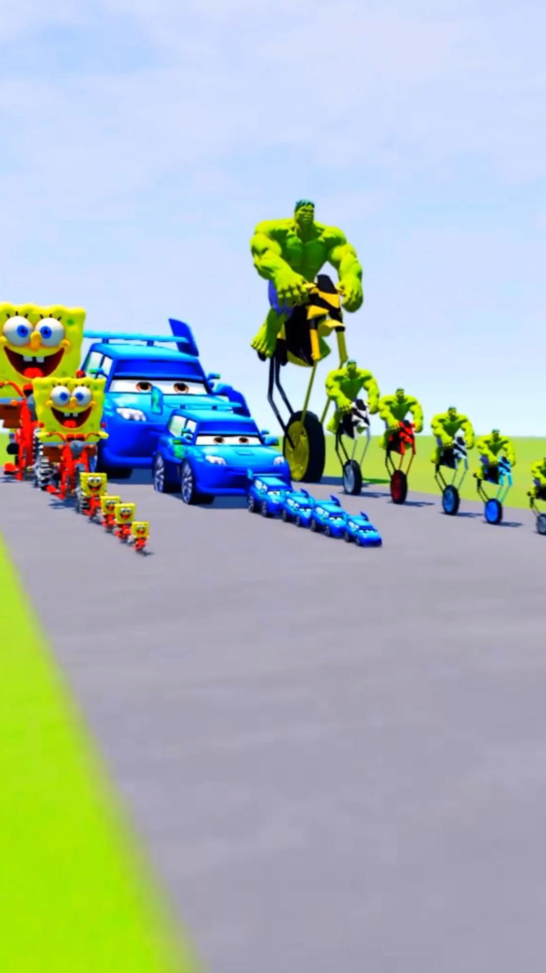 МУЛЬТИКИ ПРО МАШИНКИ ХАЛК И ГУБКА БОБ смотреть онлайн