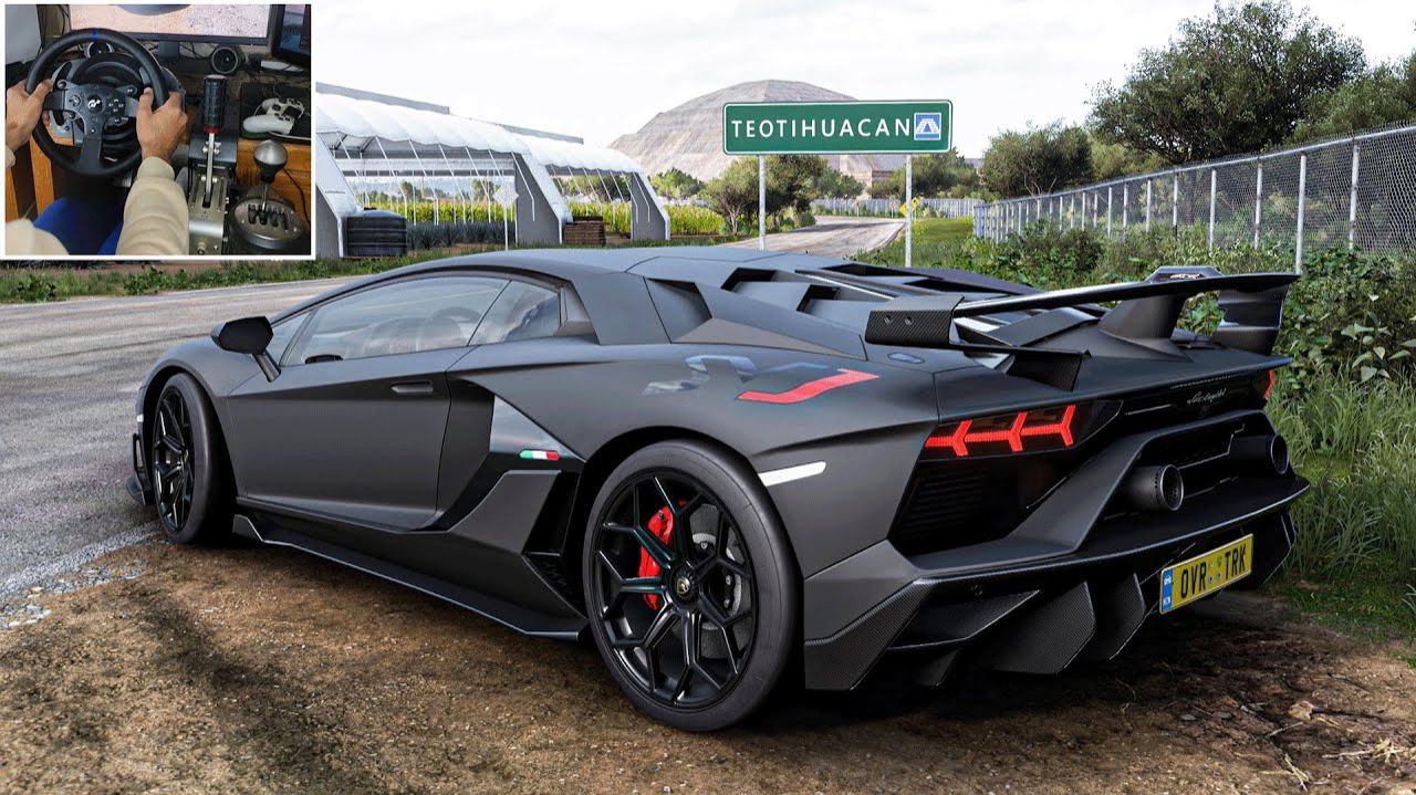 Lamborghini Aventador SVJ - Forza Horizon 5  Thrustmaster T300RS Gameplay