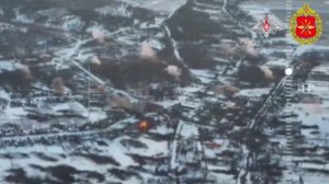 Боевая работа расчетов РСЗО «Град» и ударных БПЛА ГрВ «Центр»