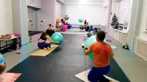 Фитбол🥰, групповая тренировка
